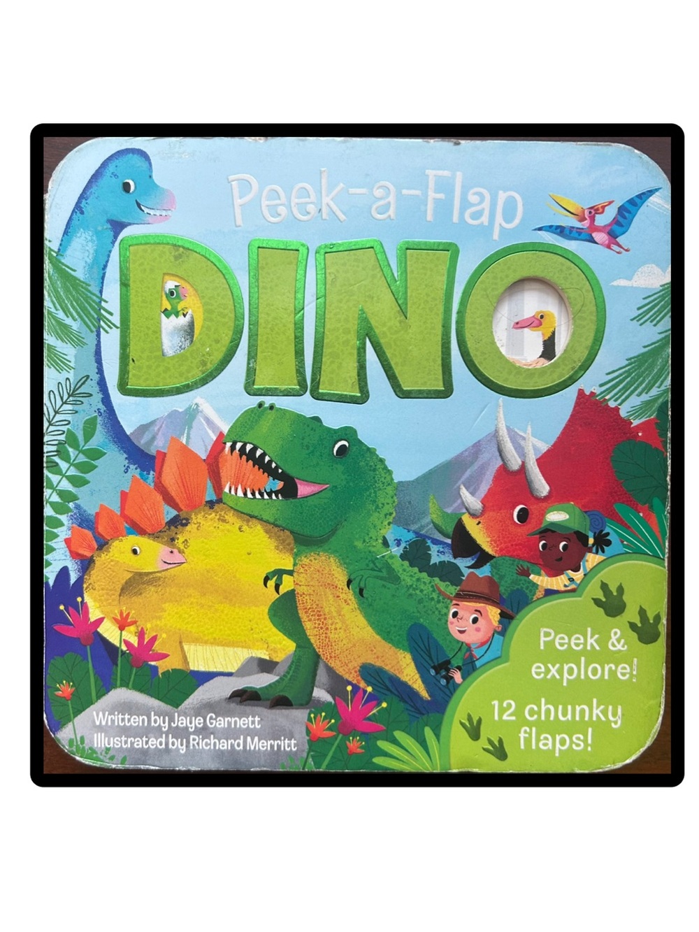 BUNDLE & SAVE 🦕 Peek-a-Flap Dino CHUNKY Board Book